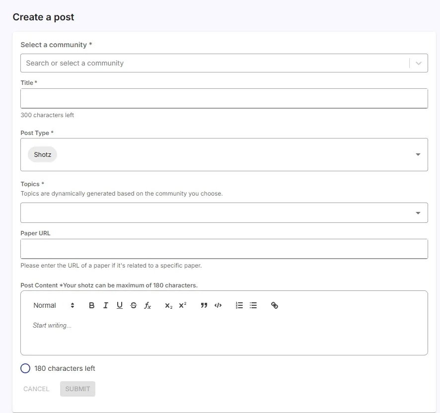 Create Post at EurekAI forum